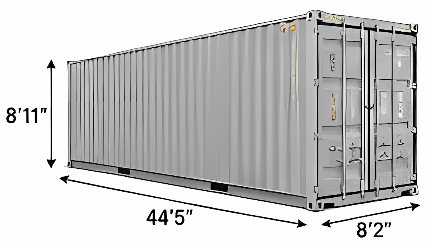 45ft High Cube 102 Wide